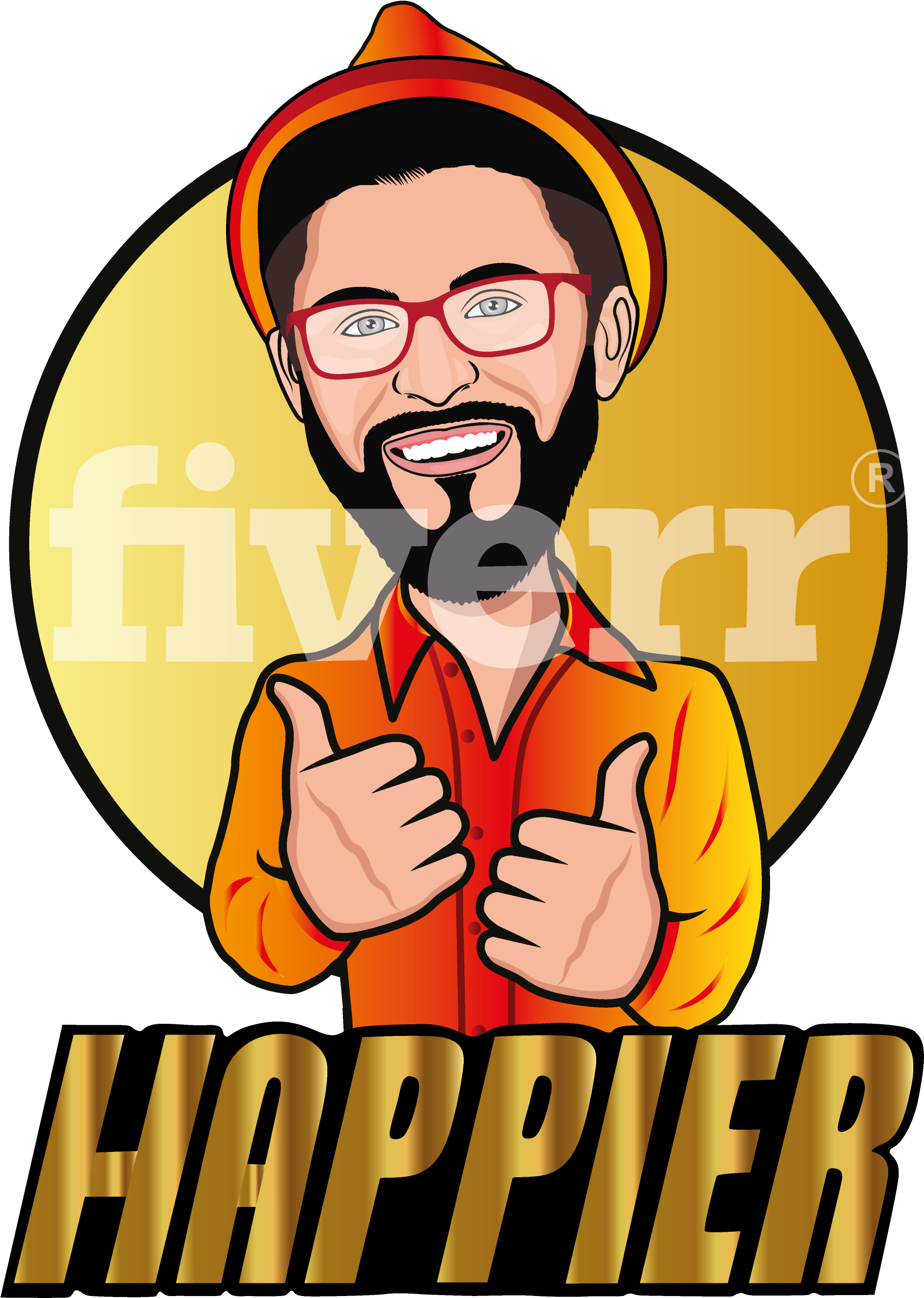 Cartoon Mascot Logo - Cartoon Clipart (5669x3969), Png Download