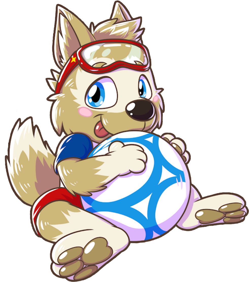 Worldcup Worldcup2018 Wolf Zabivaka Mascot Scworldfoot - Zabivaka Fanart Clipart (1024x1110), Png Download
