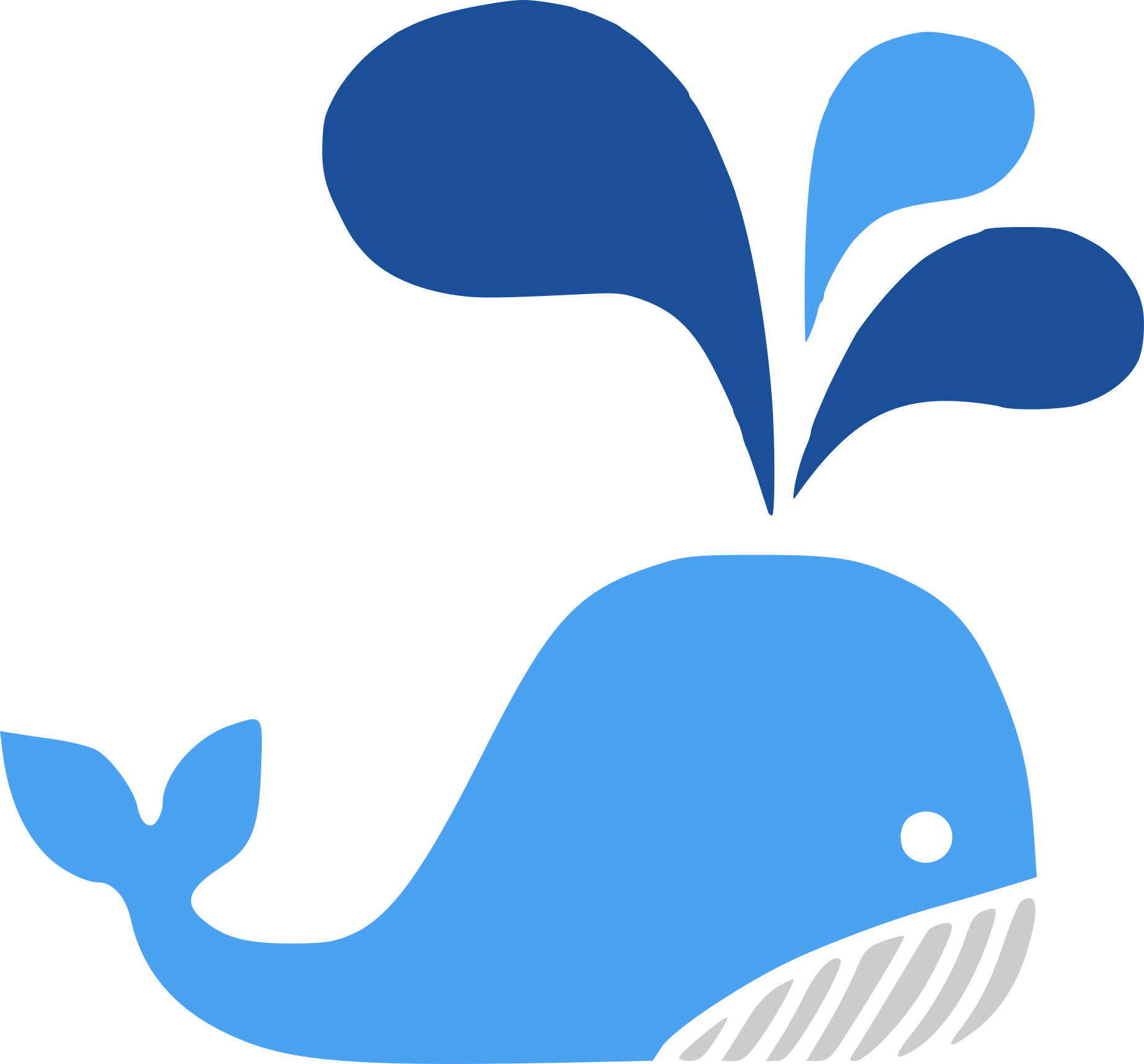 The Wolf Of Crypto Whale Logo - Drawing Clipart (1844x1715), Png Download