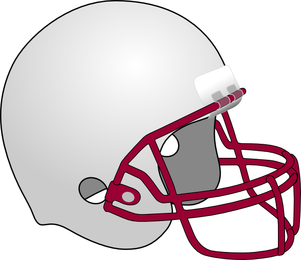 Wolves Clip Art At Clker - Red Football Helmet Clipart - Png Download (600x519), Png Download