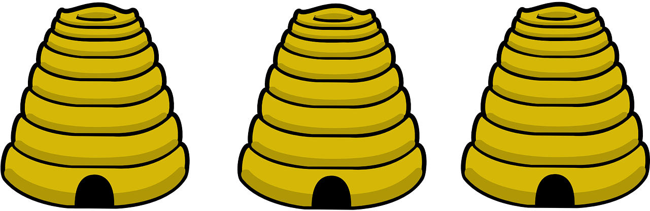 Bee Hive Clip Art 7, Buy Clip Art - Panales De Abejas En Caricatura - Png Download (960x480), Png Download