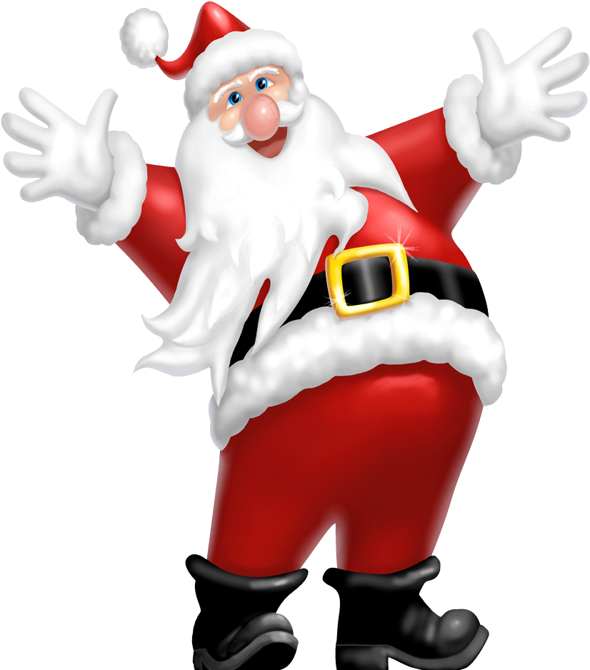 Xmas - Santa Claus Png File Clipart (850x962), Png Download