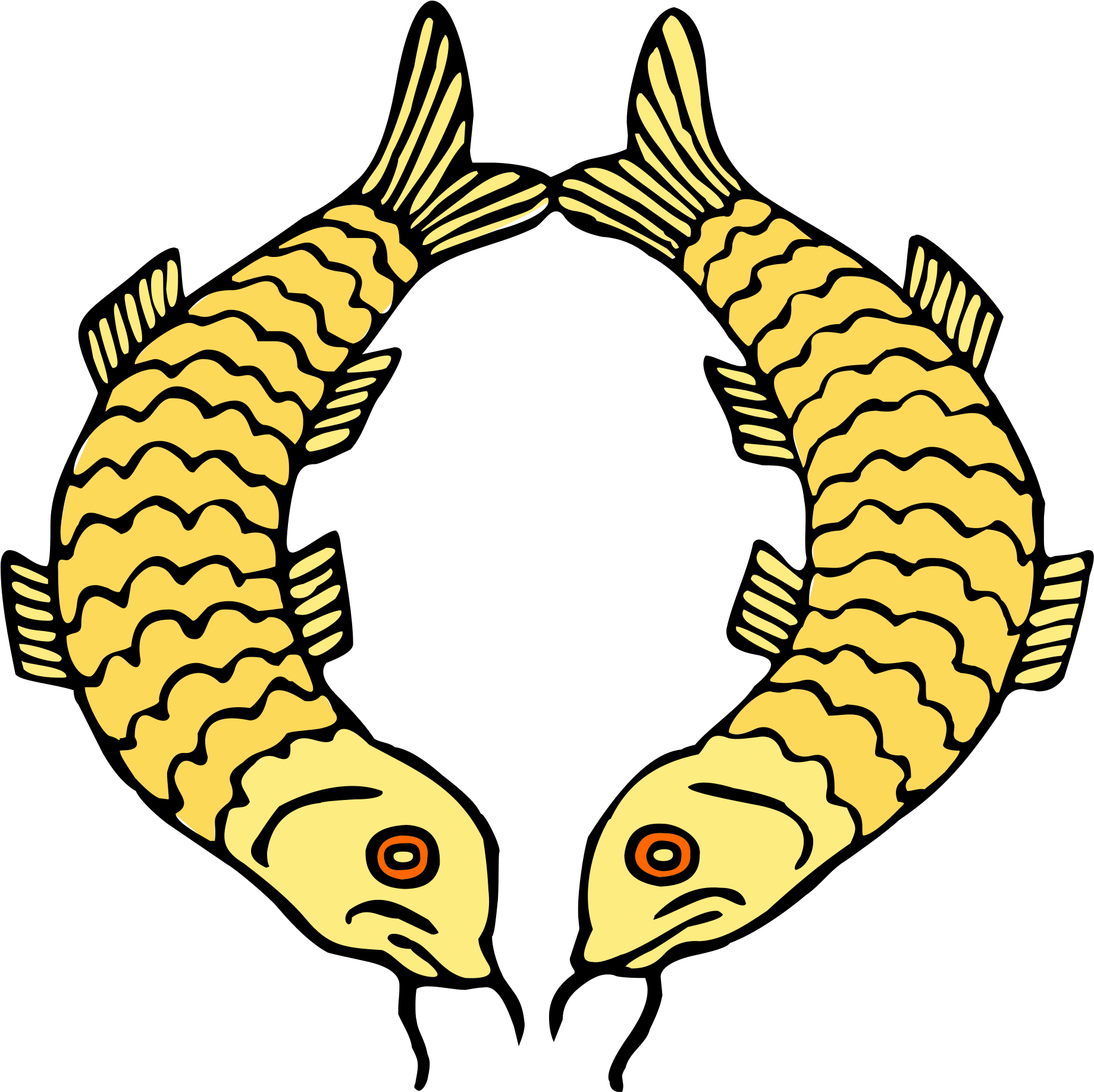 Buddhism Symbol Cliparts 16, Buy Clip Art - Buddhist Symbols Fish - Png Download (2000x2079), Png Download