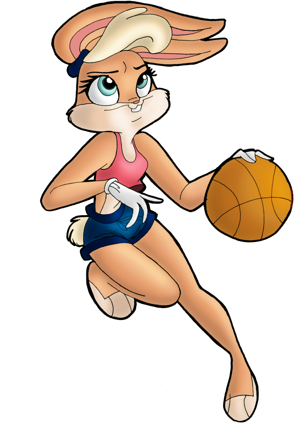 Looney Tunes Basketball Lola Clipart (1024x1446), Png Download