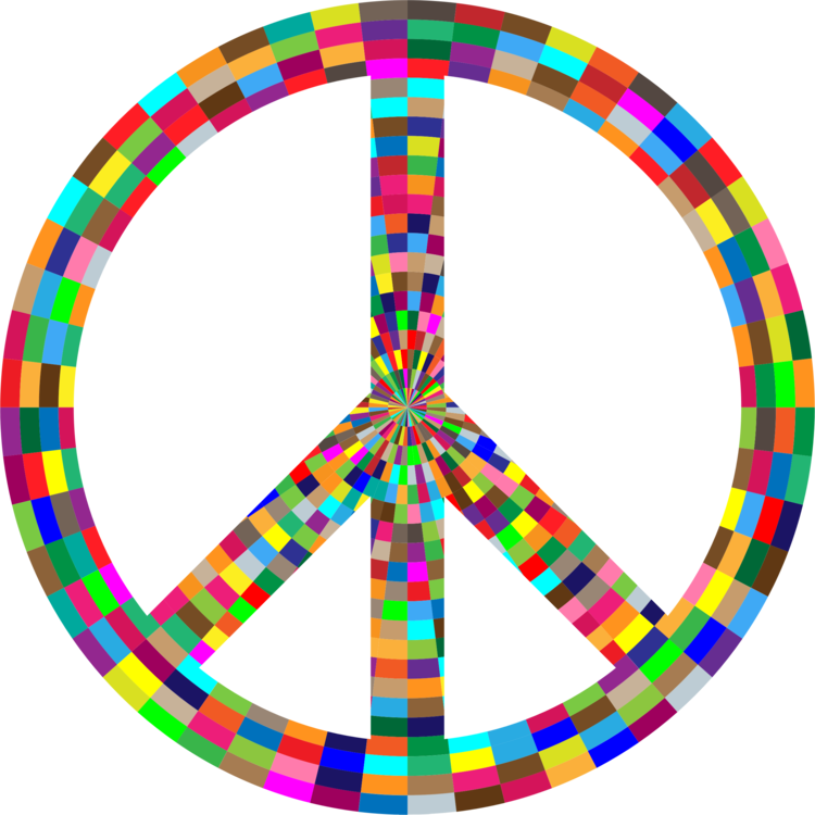 Peace Symbols Hippie Love - Peace Design Clipart (750x750), Png Download