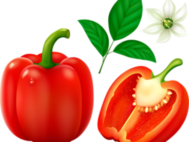 Pepper Clipart Different Kind Fruit - Diced Red Pepper Clipart Png Transparent Png (640x480), Png Download