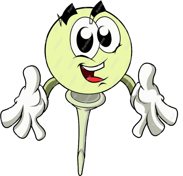 Golf Ball Cartoon Clipart (800x771), Png Download