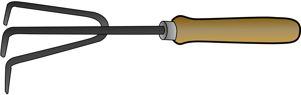 Garden Shovel Cliparts 17, Buy Clip Art - Hand Cultivator Tool Drawing - Png Download (960x480), Png Download