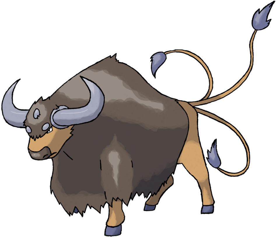 Tauros Pokemon Next Stage Clipart (969x825), Png Download