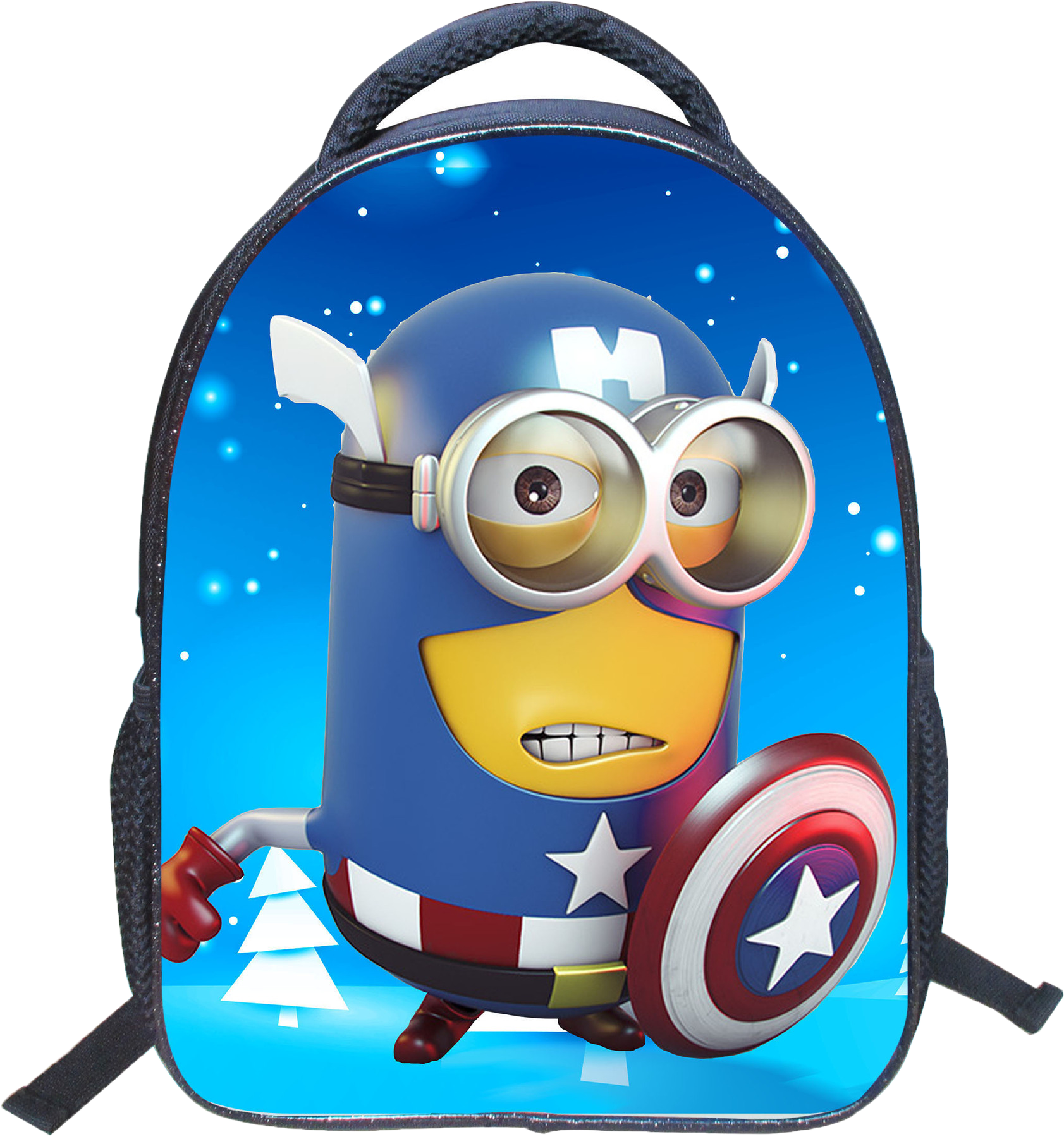 Bright Colors, Characters, Cartoons - Captain America Minion Clipart (1874x1920), Png Download