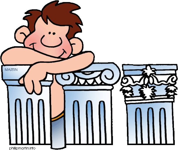 Celtic Warriors Clipart Greece - Ancient Greece Architecture Gifs - Png Download (648x536), Png Download