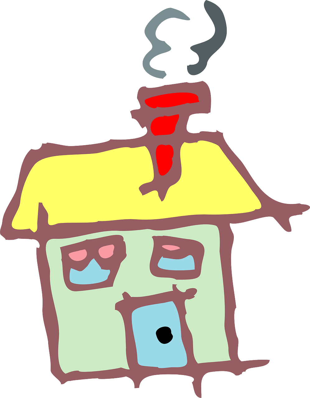 Cottage Cliparts 29, Buy Clip Art - Drawn House - Png Download (561x720), Png Download