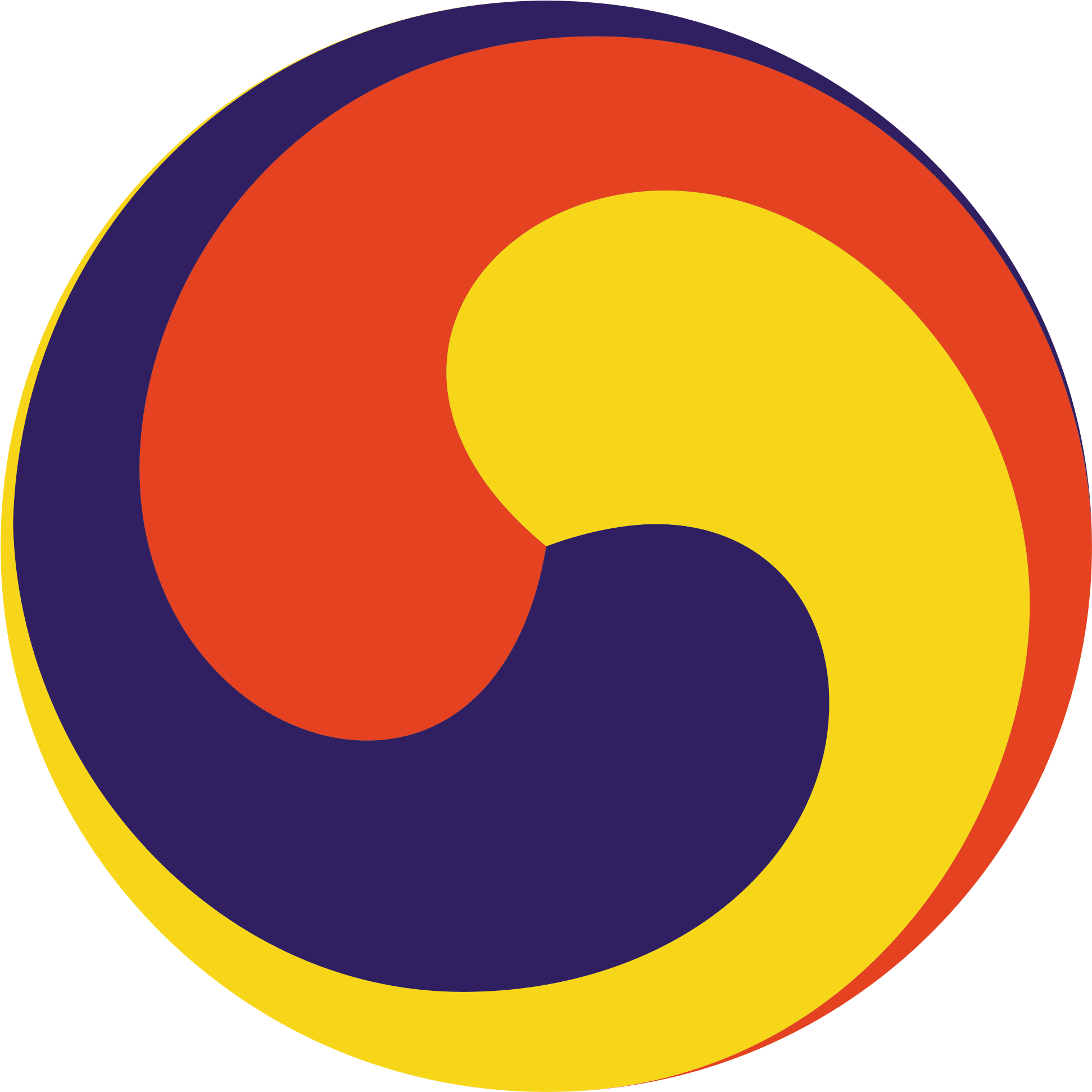 Sam-tageuk - Korea Red Blue Yellow Clipart (2000x2000), Png Download