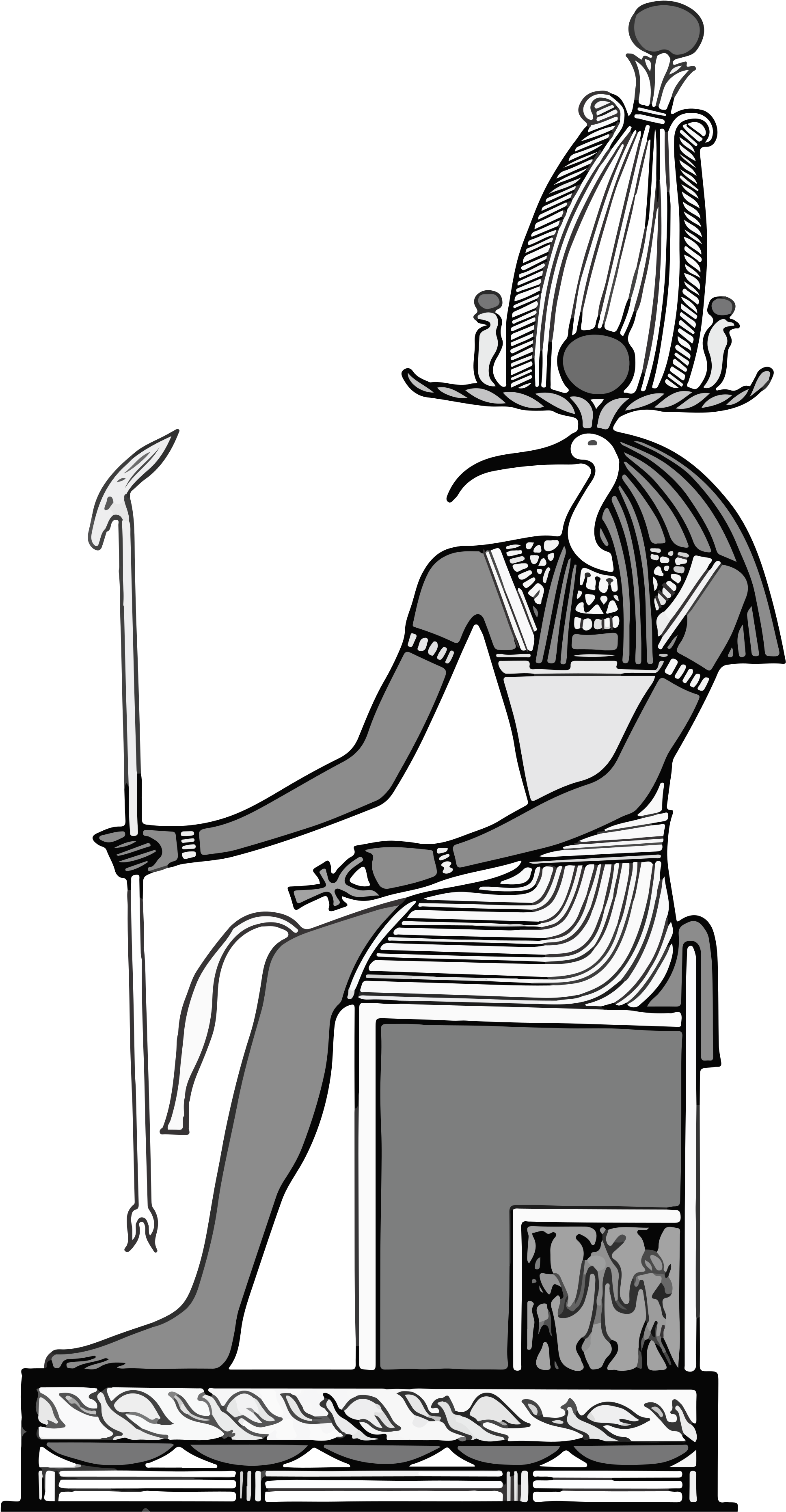 Nut Egyptian Cliparts 7, Buy Clip Art - Thoth - Png Download (2000x3729), Png Download