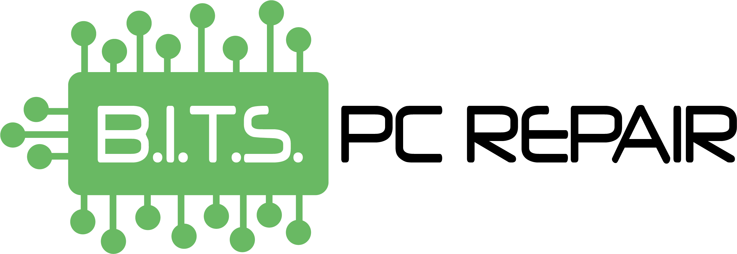 Bits Pc Repair - Computer Repair Clipart (2582x887), Png Download