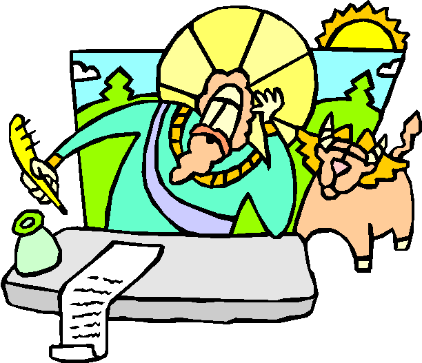 4 Then The Lord Said To Moses, "i Will Rain Down Bread - Cartoon Clipart (612x527), Png Download