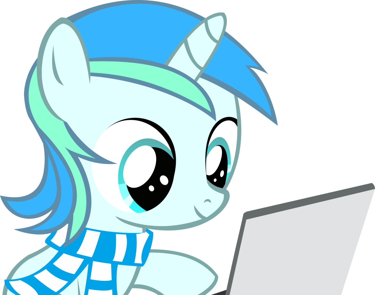 Clipart Black And White Stock Absurd Res Artist Cyanlightning - Computer - Png Download (1280x1008), Png Download