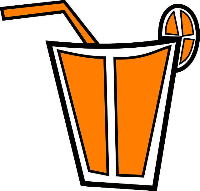 Drink, Cocktail, Juice, Orange, Refreshment, Beverage - Gambar Jus Animasi Clipart (640x613), Png Download