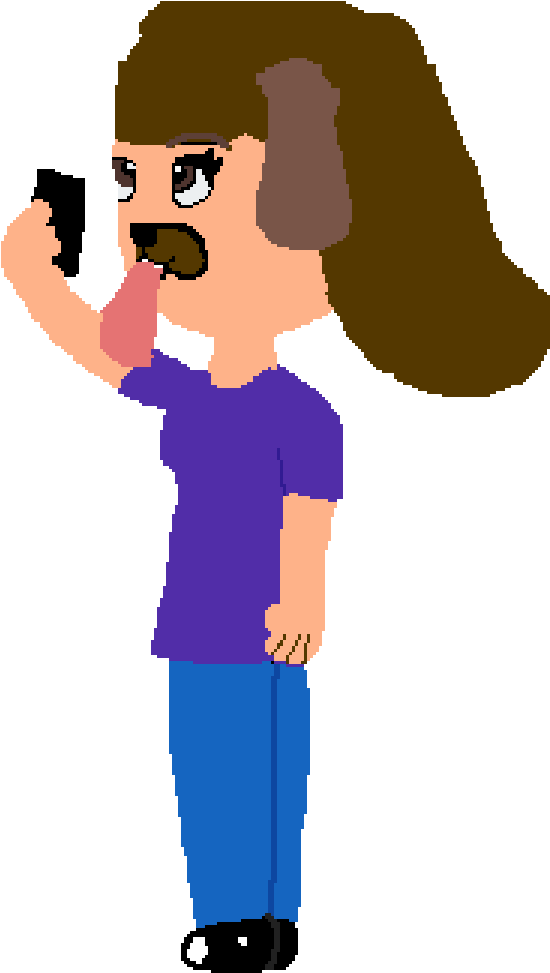 Draw A Girl With Dog Ears Request - Drawing Clipart (1200x1200), Png Download