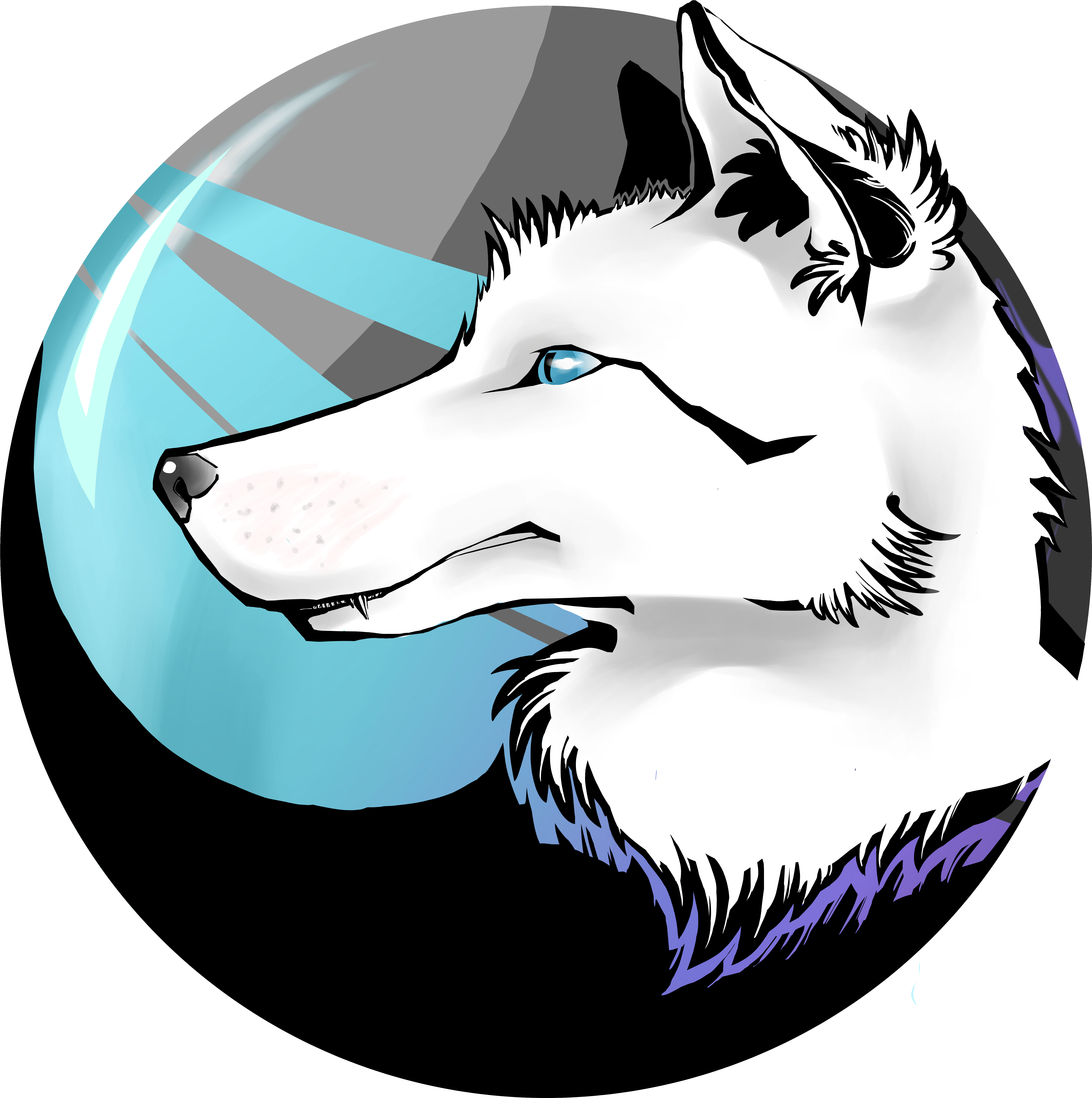 Fox - Czechoslovakian Wolfdog Clipart (960x960), Png Download