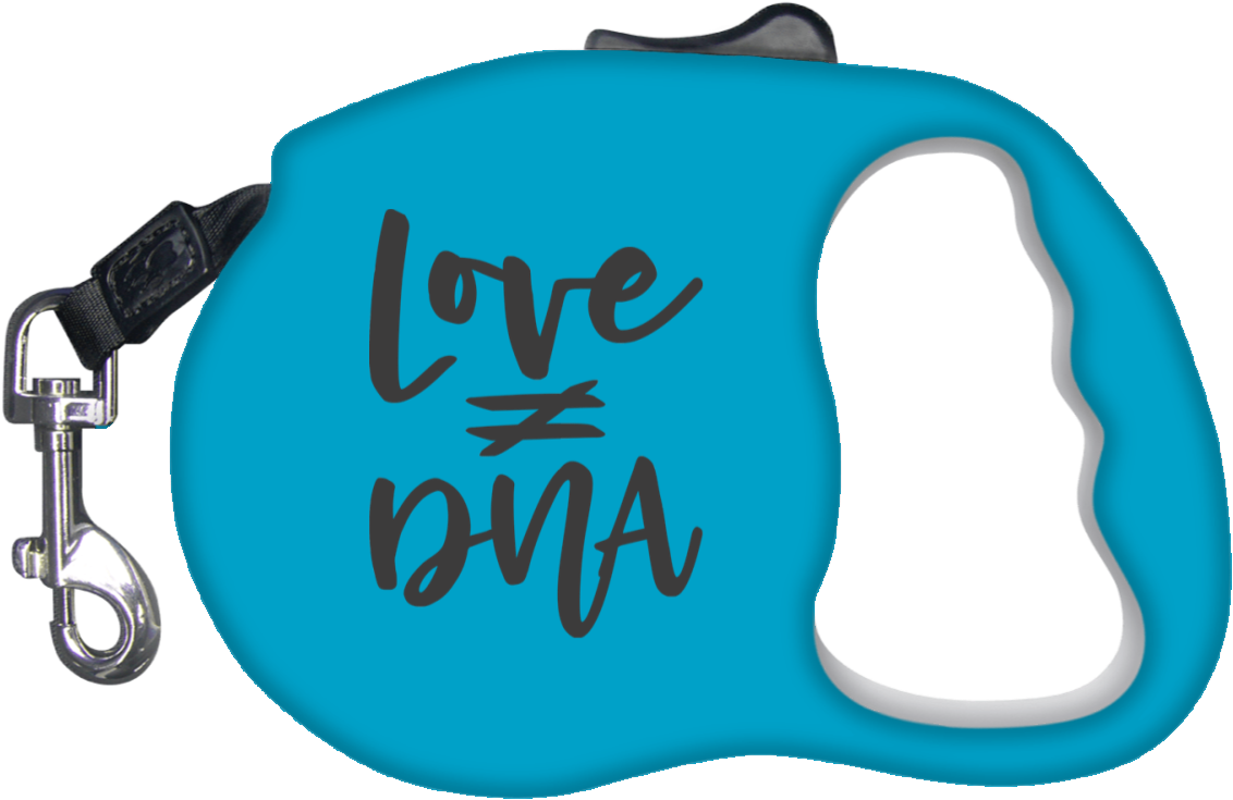 Love Doesnt Equal Dna Retractable Dog Leash- Pets - Leash Clipart (1155x1155), Png Download