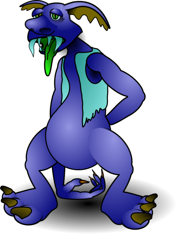 Scary Monster Clip Art - Giggle Is Out Of The Bottle Mug - Png Download (600x797), Png Download