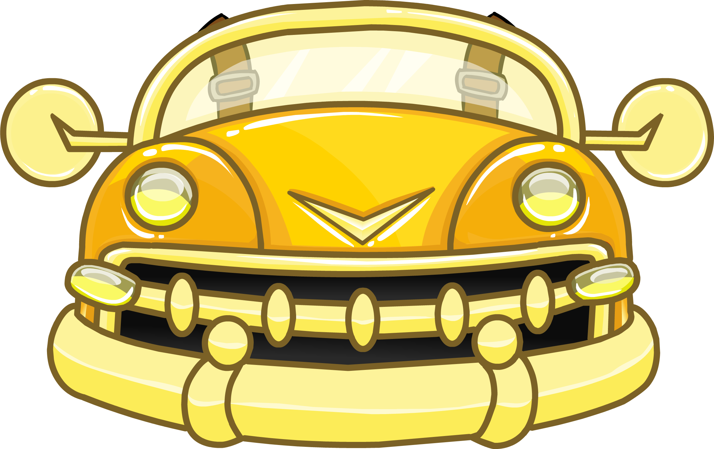 Flying Clipart Car - Club Penguin Golden Path Id - Png Download (2310x1453), Png Download