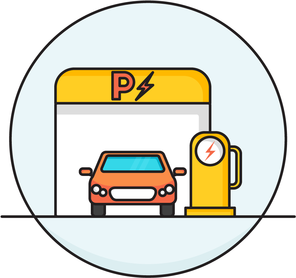 Recharge Ev Parking Clipart - Parking - Png Download (1000x1000), Png Download