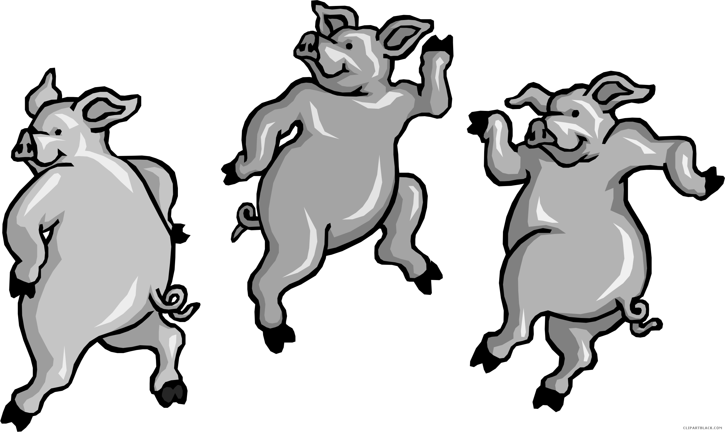 Pig High Quality Clipart Clipartblackcom Pig High Quality - Short Story With Three Characters - Png Download (2315x1379), Png Download