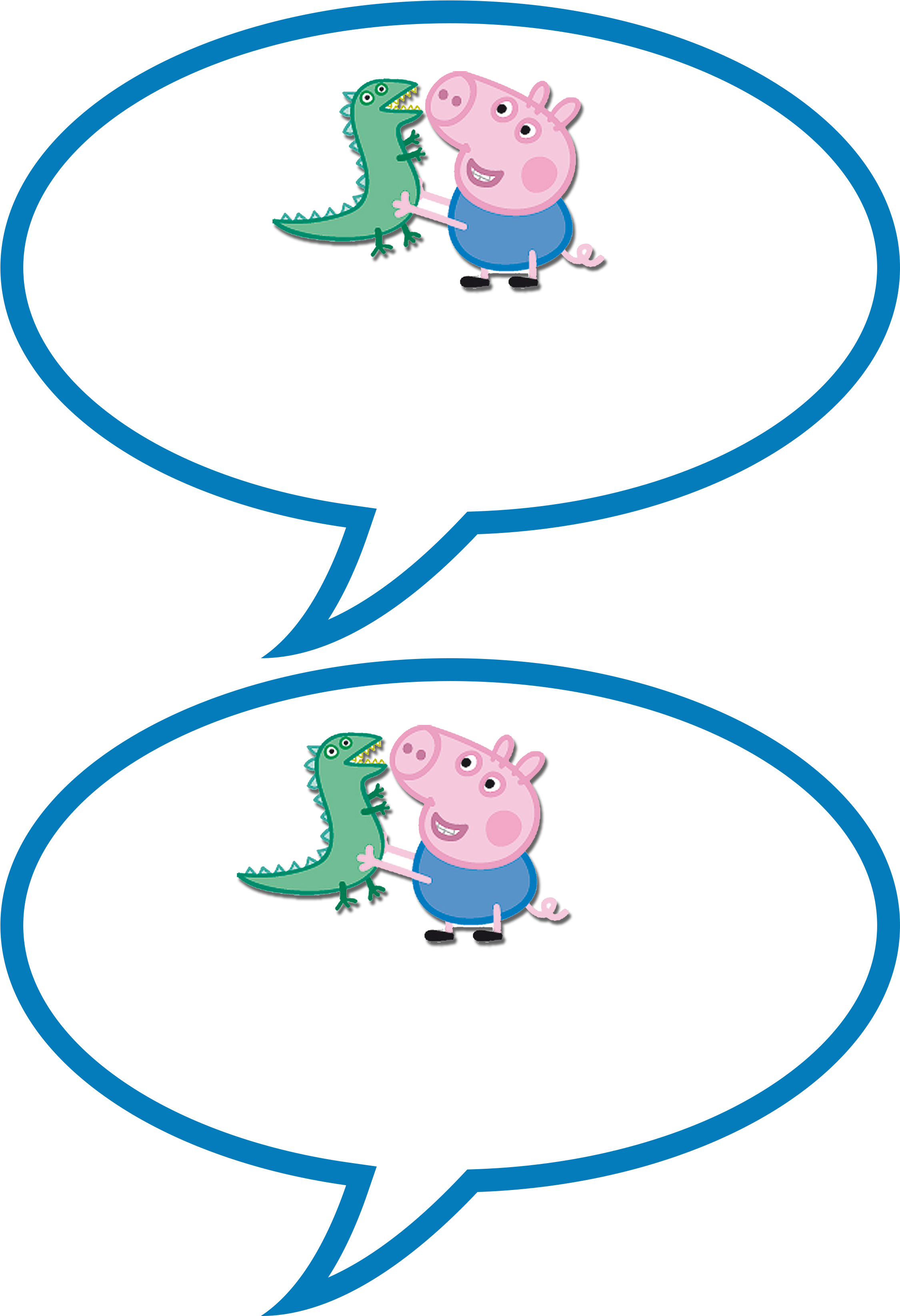 George With Dinosaur Wall Sticker Regular Clipart (2480x3508), Png Download