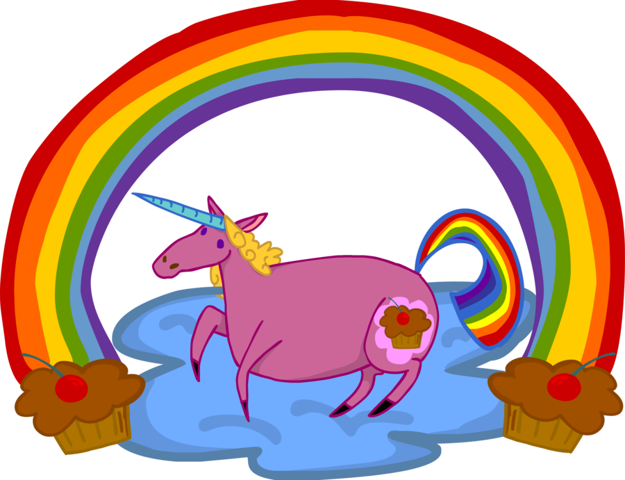 Fat Unicorn At Getdrawings Com Free For - Cartoon Clipart (900x691), Png Download