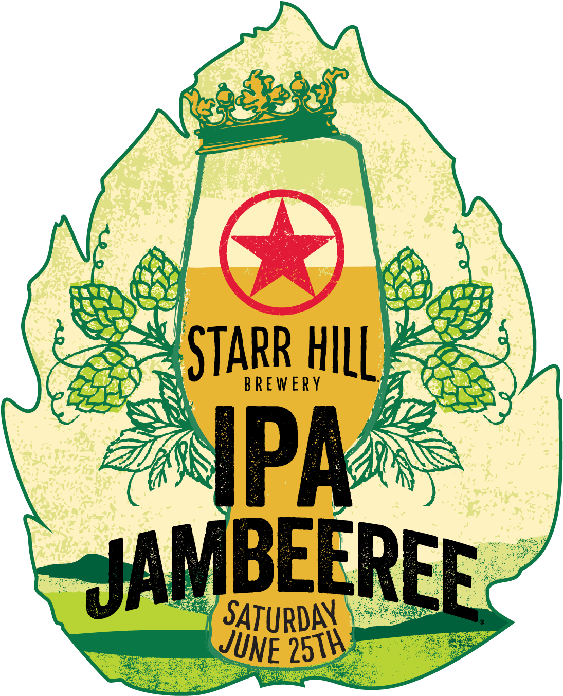 Starr Hill Ipa Jambeeree - Starr Hill Brewery Clipart (1134x1360), Png Download