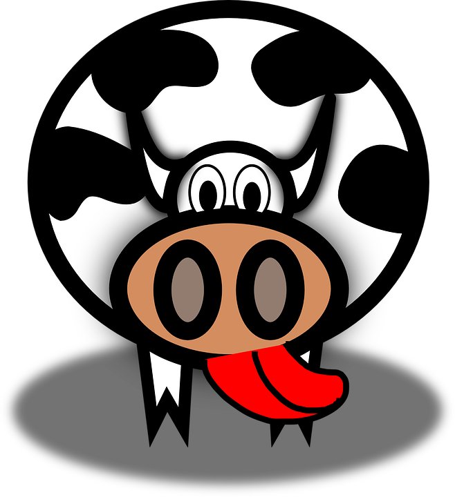 Free Vector Graphic - Cow Clip Art - Png Download (658x720), Png Download