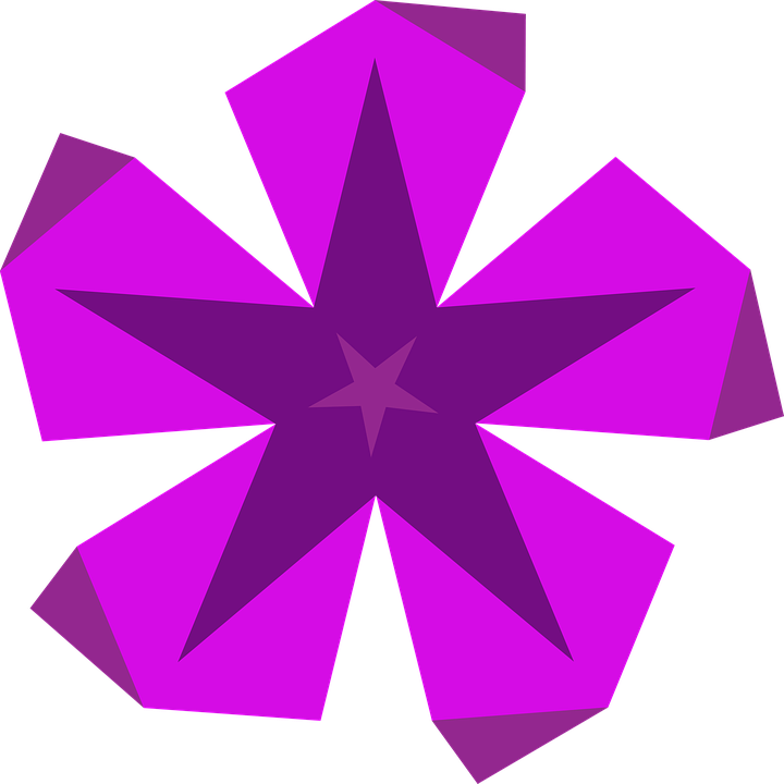 Lilac Flower Cliparts 8, Buy Clip Art - Estrella Morada Png Transparent Png (720x720), Png Download