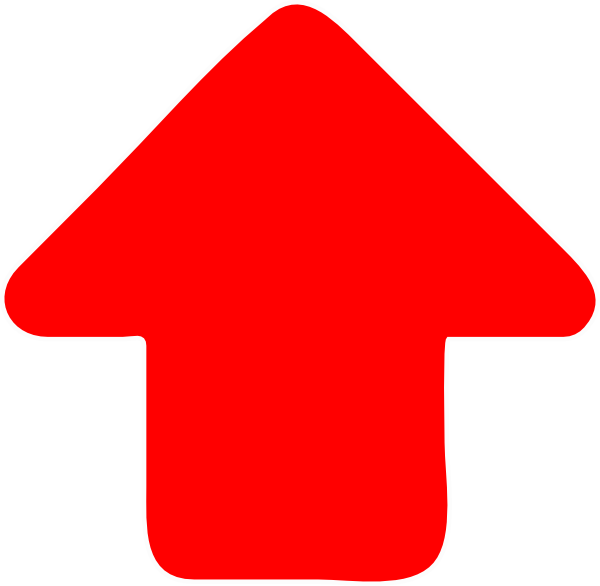 Red Arrow Up Clip Art At Clker - Clip Art - Png Download (600x586), Png Download