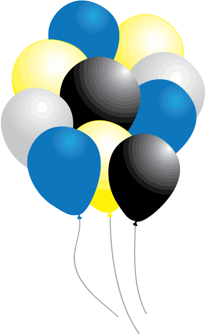 Batman Balloons Party Pack Just For Kids - Batman Balloons Clipart (467x701), Png Download