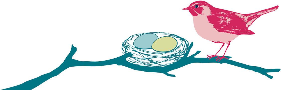 Best Nest Wellness Mascot Bird And Nest Illustration - Best Nest Mama Belly Butter 100 Organic Stretch Mark Clipart (1127x361), Png Download