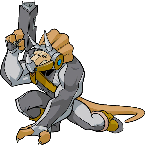 2003 Cartoon Series - Ninja Turtles Triceratons Clipart (598x600), Png Download