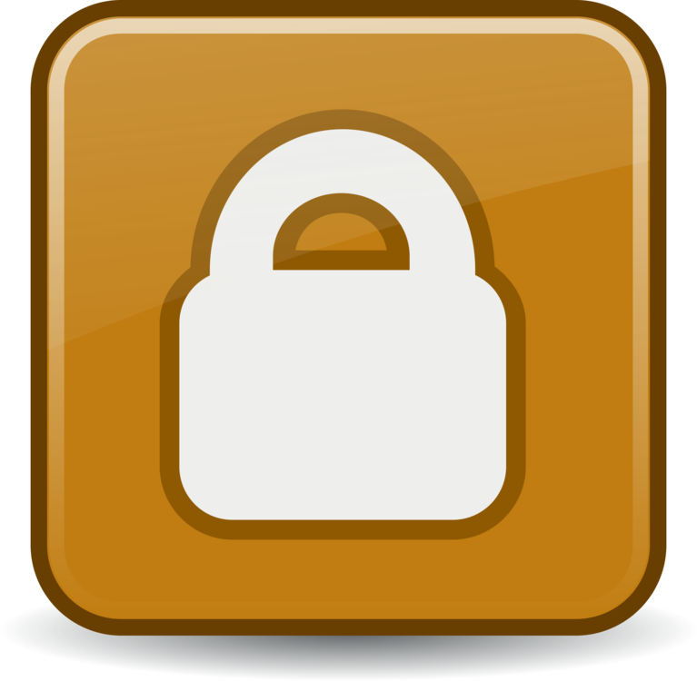 This Free Clip Arts Design Of Locked Emblem - Png Download (600x585), Png Download