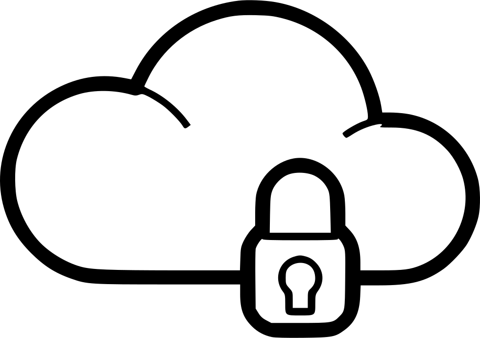 Cloud Lock On Comments - Icon Clipart (980x690), Png Download