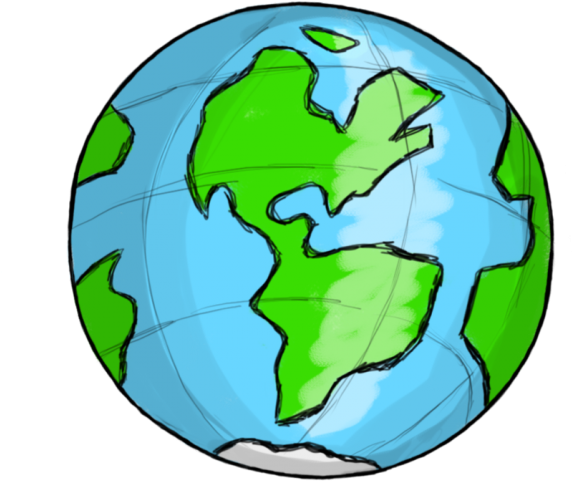 Globe Clipart Cute - Globe Clip Art Png Transparent Png (640x480), Png Download