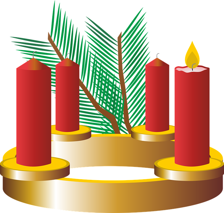December Cliparts 23, Buy Clip Art - First Advent Candle Clipart - Png Download (757x720), Png Download