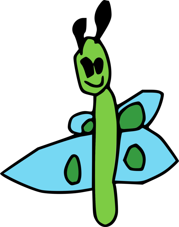 Leaf Green Animated Cartoon Line - Clip Art - Png Download (592x750), Png Download
