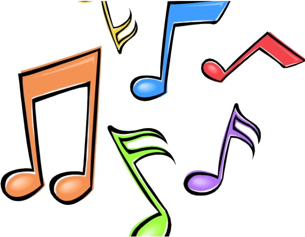 Music Note Clipart - Colorful Music Notes Clipart - Png Download (640x480), Png Download
