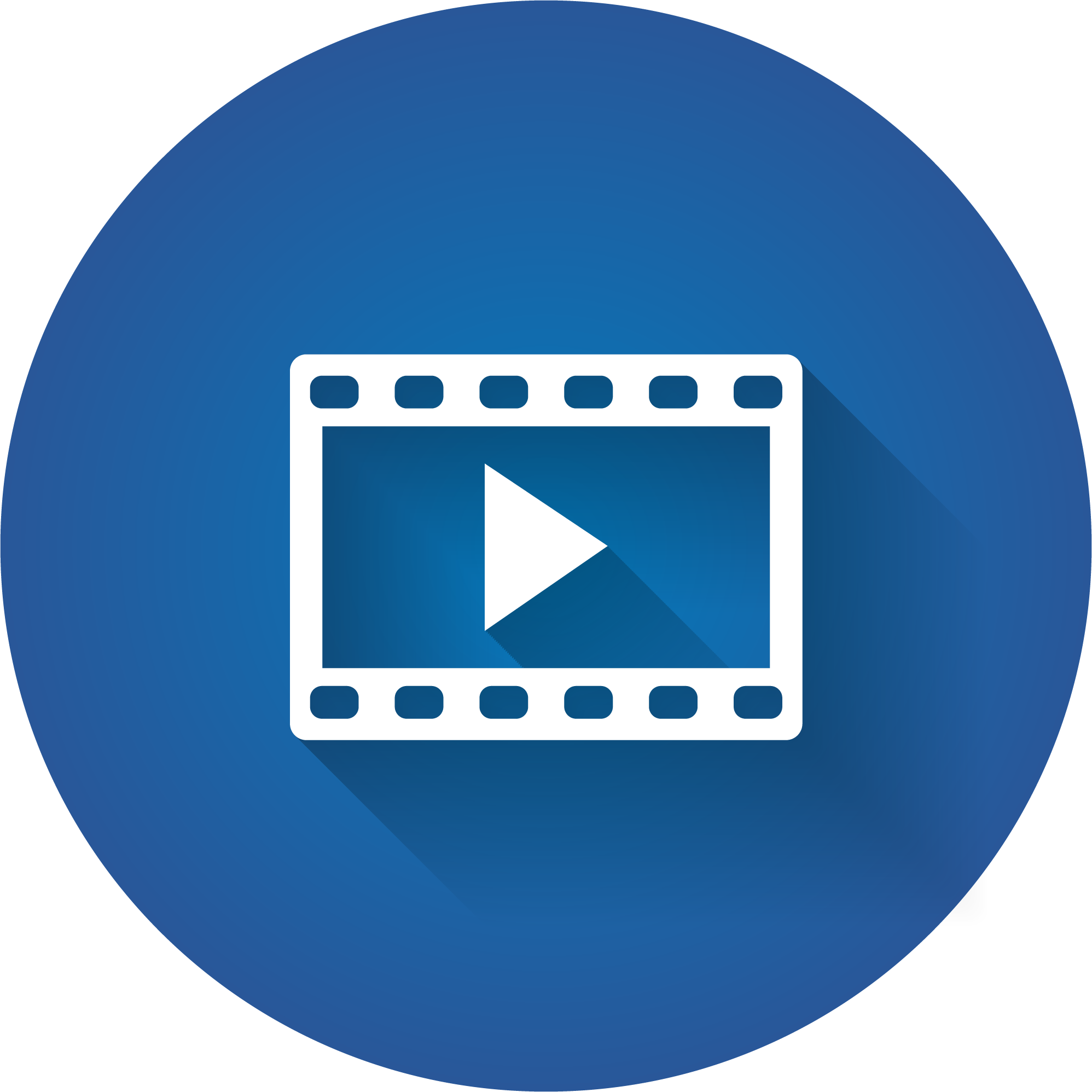 Movie Icons Free Download - Software Icon Png Blue Clipart (1996x1996), Png Download