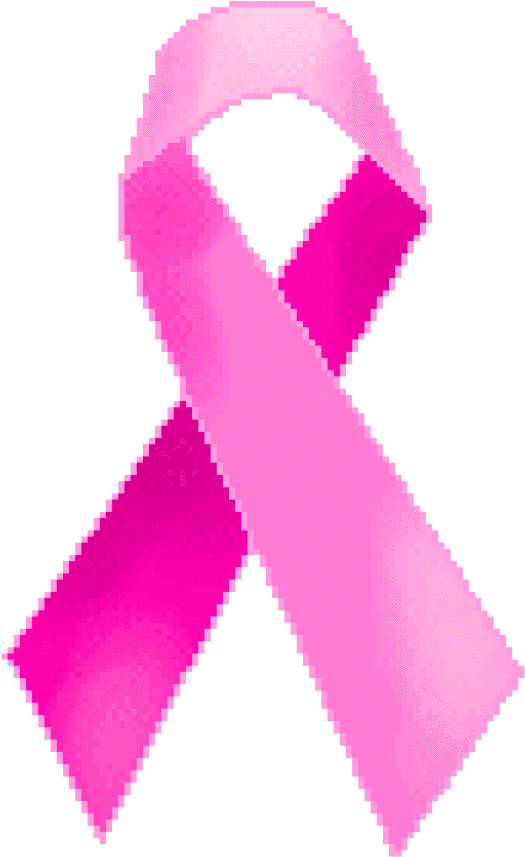 Pink Ribbon Free Clipart - Pink Ribbon Cancer Gif - Png Download (640x917), Png Download