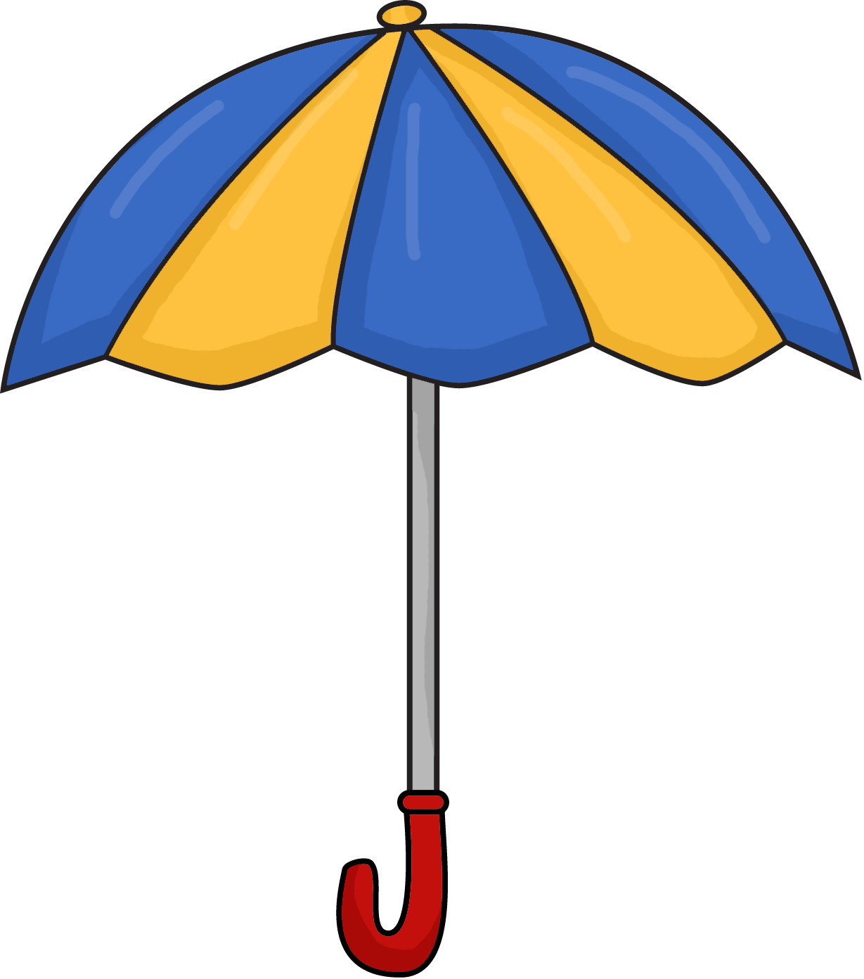 Umbrella Png Picture - Cartoon Umbrella Png Clipart (1229x1392), Png Download