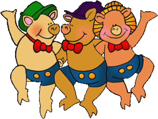 Fairy Clipart Fun - 3 Little Pigs Clipart - Png Download (640x480), Png Download