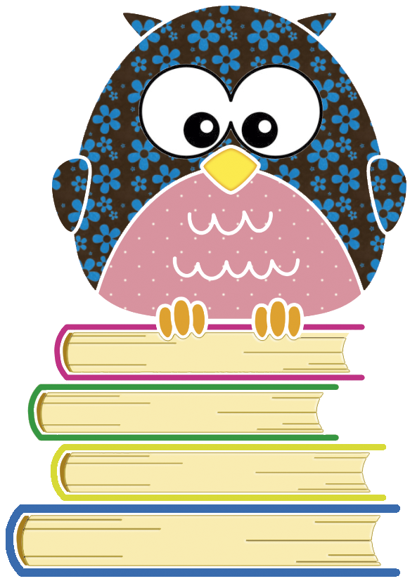 Colorful Owl Clipart / Clipart Coruja Colorida - Owl - Png Download (595x855), Png Download