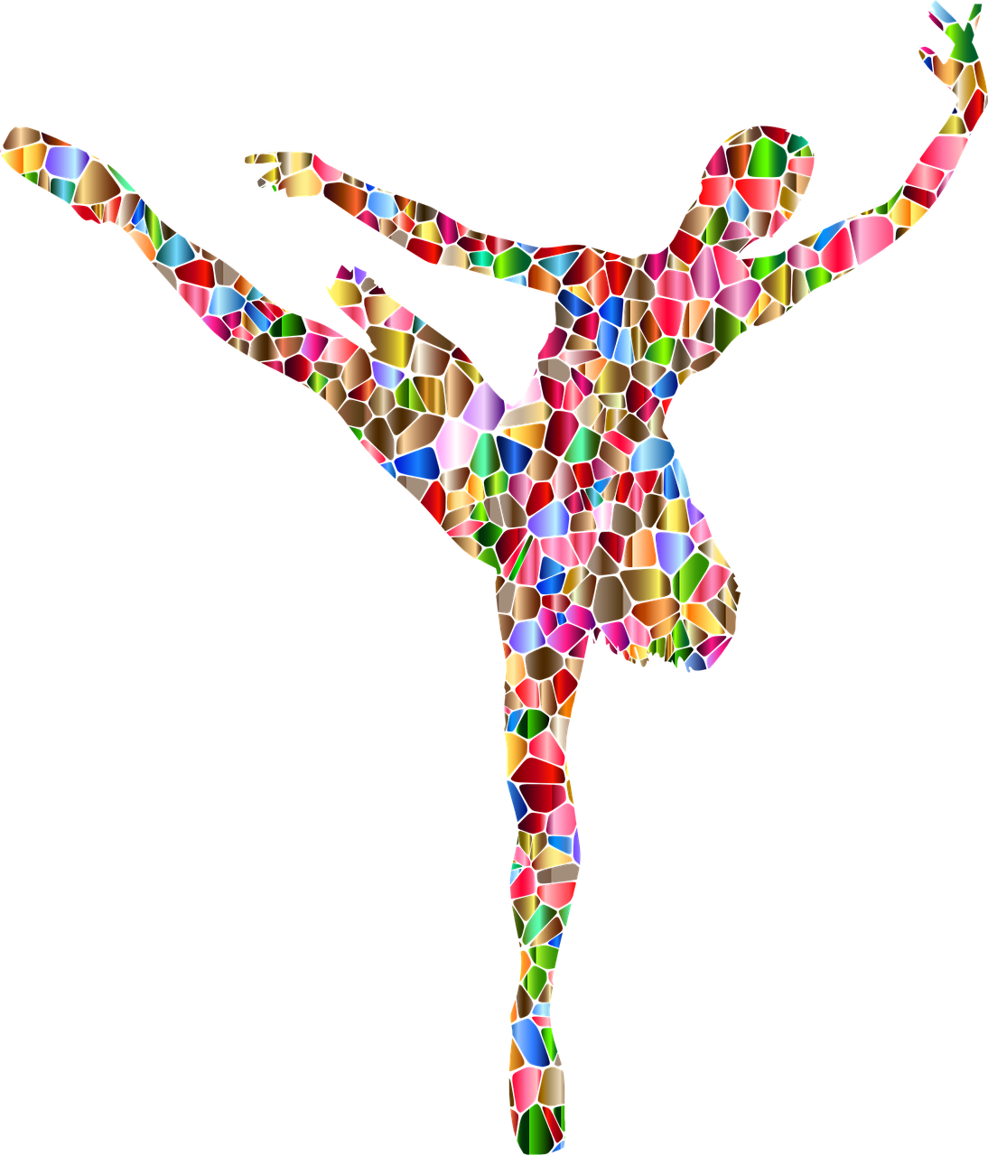 Ballet Ballerina Dance Dancing Png Image - Bailarina Colorida Png Clipart (1094x1280), Png Download